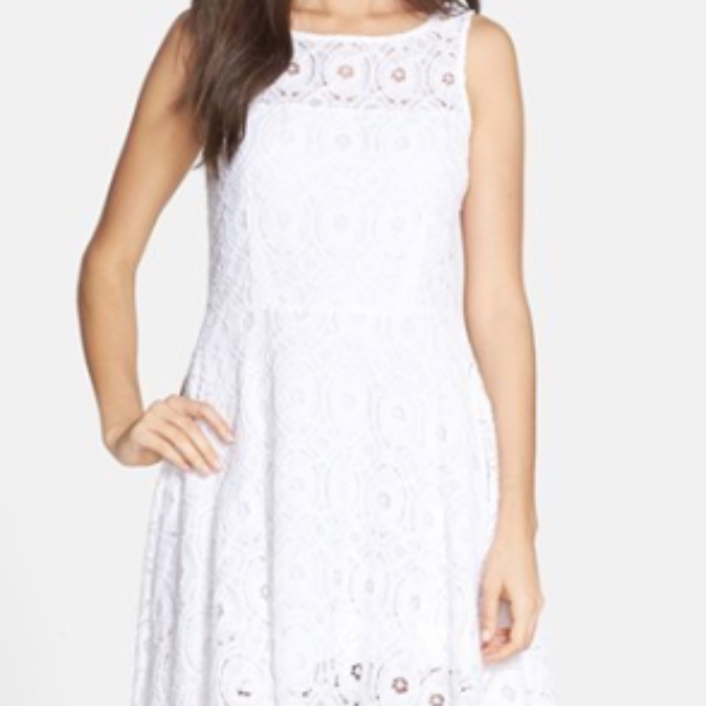Renley Lace Fit & Flare Dress